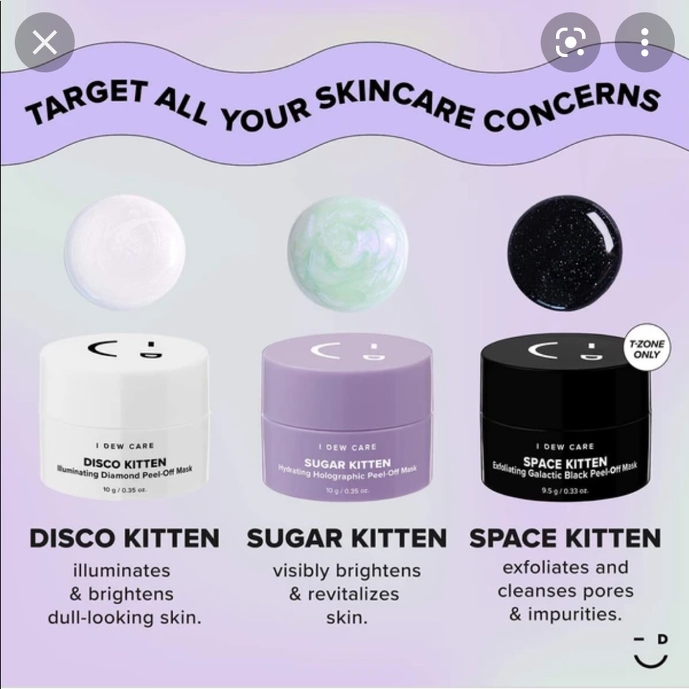 ✨FREE W/$30+ PURCHASE✨i dew care Mini Meow trio masks - Picture 4 of 5